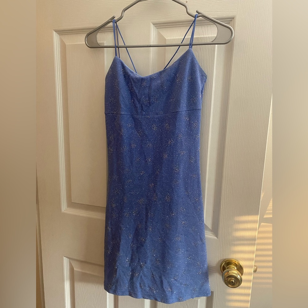 Baby Blue Glitter Dress